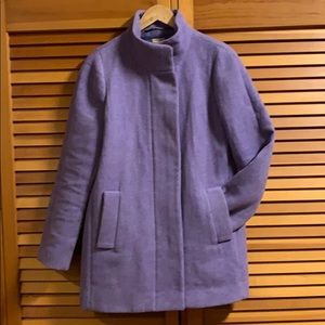 J Crew Lilac Wool Pea Coat